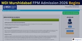 MDI Murshidabad FPM Admission 2026 Begins